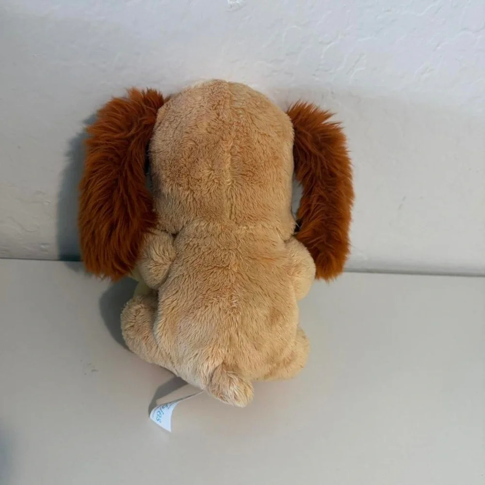 Cute Yellow & Brown Plush Puppy Stuffed Animal